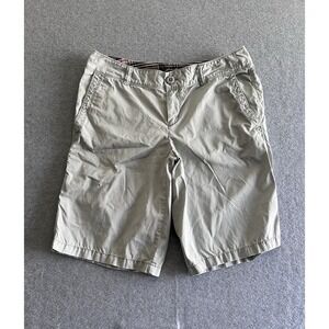 Eddie Bauer Womens Shorts Mercer Fit Size 4 Pale Green Cotton‎ Blend Casual